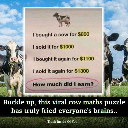 RIDDLE The Cow Math Puzzle